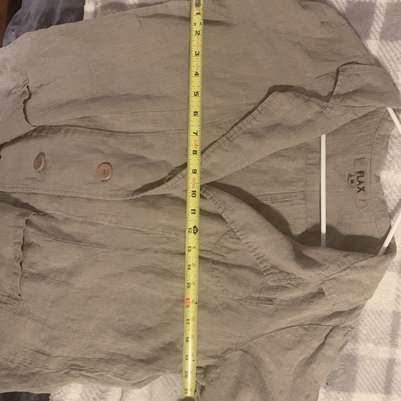 Khaki/tan colored Flax jacket - Picture 6 of 6